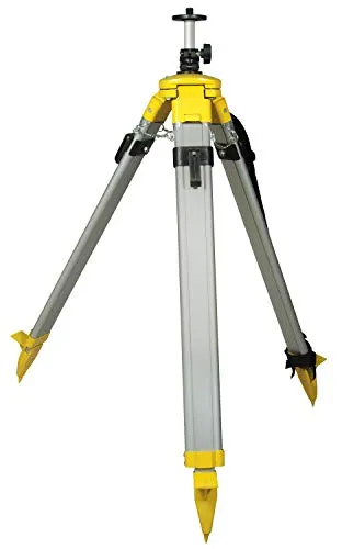 Stanley Baustativ 1-77-131, TPM1 - Höhenverstellbar von 90 bis 173 cm - Messgeräte: Robustes Aluminium-Baustativ mit 5/8 Zoll Gewinde, ideal für Nivelliergeräte und Laser, stufenlos höhenverstellbar und standfest in unwegsamem Gelände.