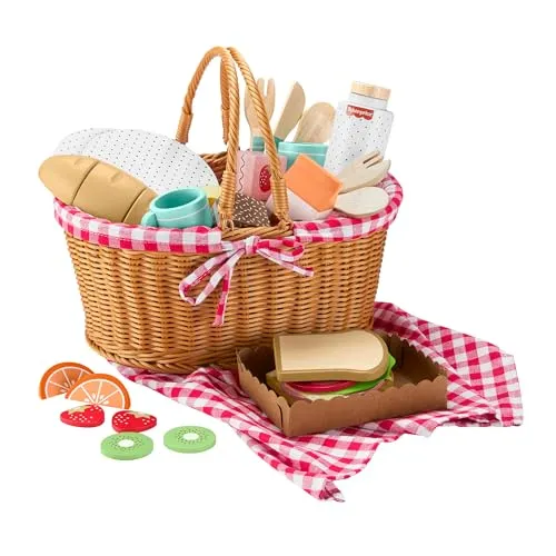 Fisher-Price Holz Picknickkorb-Set für Rollenspiele von Fisher-Price