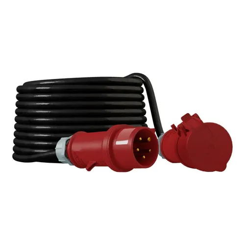 CEE Verlängerungskabel 2m 32A/5P IP44 von Doktorvolt® - Robustes 2 m Starkstromkabel mit IP44 Schutz, ideal für Baustellen und Industrie. Hohe mechanische Belastbarkeit und Sicherheit bei nassen Bedingungen.