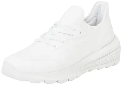 Geox Mädchen D Spherica Actif C Sneaker, Weiß, 39 EU