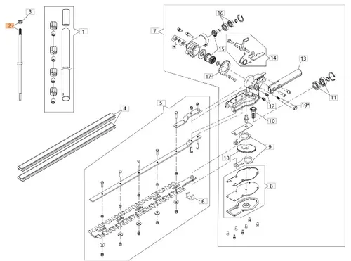 Originaler Kurbelwelle Oleomac Freischneider Astschere Heckenschere 61460089