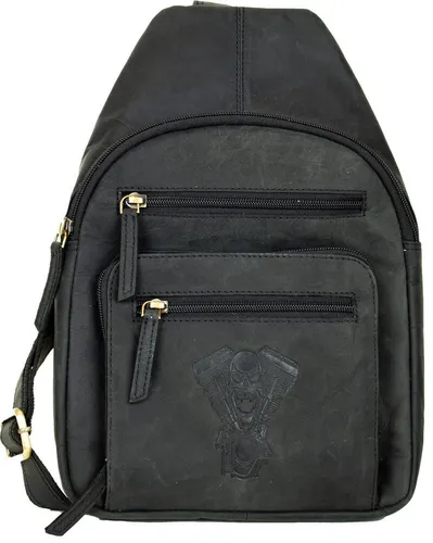 MDM Schultertasche Herren aus Leder – Vintage Slingbag mit 3 Prägungen - Stylische Slingbag aus 100 % echtem Rindsleder im Vintage-Look. Ideal für Alltag und Reisen, bietet sie ausreichend Platz und vielseitige Tragemöglichkeiten. Wählen Sie aus 3 klassischen Farben und Prägungen für Ihr persönliches Statement.