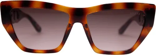 Guess Sonnenbrille GU00111 52F - Elegante Cat-Eye-Form - Sonnenbrille in femininer Cat-Eye-Form, mit UV400-Schutz und leichtem Kunststoffrahmen in Dunkel-Havanna. Ideal für Alltag und Urlaub, kombiniert Stil mit Komfort.