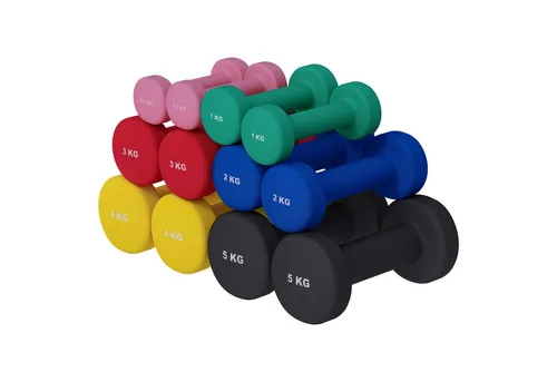 GORILLA SPORTS Kurzhantel Neopren - 31 kg Set - Kurzhanteln für intensives Training, rutschfest und in ansprechenden Farben, ideal für Fitness- und Aerobic-Workouts.