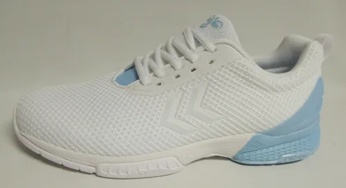 hummel Herren AEROCHARGE Fusion STZ W Sneaker - Sky Blue, 42 EU - Damenmode, High-Performance Indoor-Sneaker mit AEROCHARGE Sohle und verbessertem Doppel-Lacing-System für optimalen Halt.