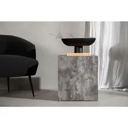 Livetastic Couchtisch aus Pappelholz - Quadratischer Couchtisch (40x45x40 cm) aus rostfreiem Pappelholz – ideal für ein stilvolles Wohnzimmer.
