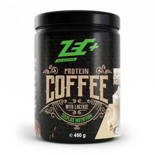 ZEC+ PROTEIN COFFEE White Mocha - Eiweißgetränke mit köstlichem White Mocha Geschmack, ideal für einen energiereichen Start in den Tag
