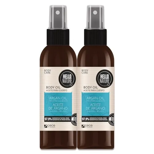 P-Beauty Naturkosmetik Hautöl Körperöl mit Bio Arganöl, Vitamin E & Mandelöl für geschmeidige, samtweiche Haut - Feuchtigkeitspflege - für trockene Haut - veganes Body Öl - Körperpflege (2x130ml)