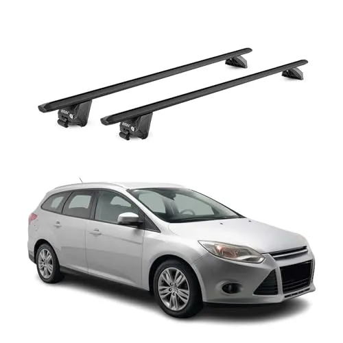 Dachträger Gepäckträger für Ford Focus III IV 2011-2025 - Hochwertiger Aluminium-Dachträger mit ABE, aerodynamisch und wasserdicht. Ideal für Fahrrad- und Skiträger, bietet Vielseitigkeit für jedes Abenteuer.