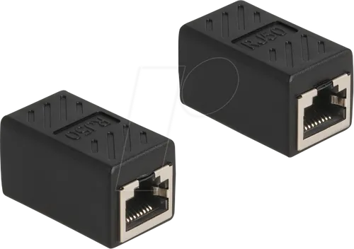 DELOCK 87991 - RJ50 Adapter Buchse / Buchse, schwarz