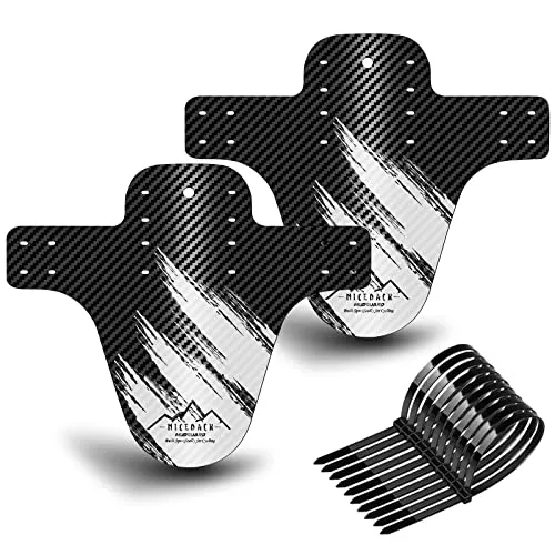 NICEDACK Schutzbleche Mountainbike,Mountainbike Spritzschutz, MTB Vordere und Hintere Kompatible Mudguard,Fahrrad Zubehör MTB Mud Guard Fit 20 26 27 27.5