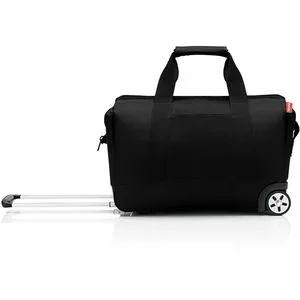 Reisenthel Reisetasche Allrounder Trolley - 30L, Schwarz - Taschen, handgepäcktauglich mit langlebigem, recyceltem Polyester und praktischem Rollen-System für mühelosen Transport.