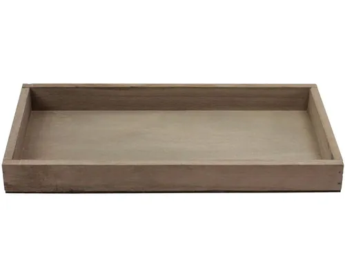 matches21 HOME & HOBBY Dekotablett Holz Servier-Tablett rechteckig braun 40 x 16 cm als Deko-Tablett (1 St), Kleines Holz-Tablett als Boho Tisch-Deko Adventskranz Kerzenhalter