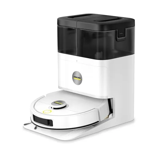 Kärcher Saugwischroboter RVM 4 Comfort Extra - Intelligente Reinigung mit Multifunktionsstation - Der Kärcher Saugwischroboter RVM 4 Comfort Extra reinigt effizient Hartböden und Teppiche. Mit LiDAR-Technologie erkennt er Hindernisse und passt die Reinigung an. Die Multifunktionsstation sorgt für saubere Mopps und einen stets leeren Staubbehälter.