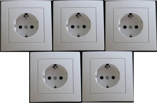 Lichtideen Schalter 7815 Levina Steckdose 5er Pack weiß - Praktisches 5er Pack Steckdosen aus der Levina-Serie in modernem Weiß. Ideal für die individuelle Raumgestaltung, mit kratzfester Oberfläche und einfacher Montage für alle Rahmenarten.