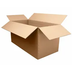 Faltkarton 1200x600x(400)-600mm (Außenmaß) mit variabler Höhe 2-wellig braun DHL
