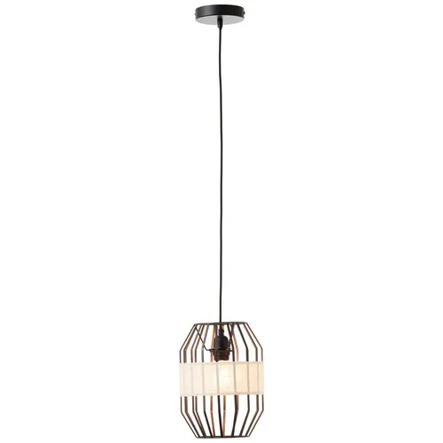 Pendelleuchte 1-flammig schwarz/natur - Moderne Deckenlampe mit einem Durchmesser von 23 cm, ideal für stilvolle Akzente in jedem Raum.