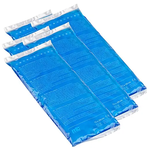 Medicalcorner24 Kalt Warm Kompresse, Gel, Mikrowellen geeignet, 12 x 29 cm, 5 Stück
