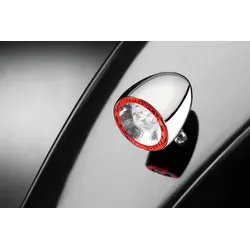 Kellermann Rück- / Bremslicht Bullet 1000 RB - Sonstige, hochwertiges Metallgehäuse in Chrom-Optik mit klarem Glas für optimale Sichtbarkeit und Sicherheit im Straßenverkehr.