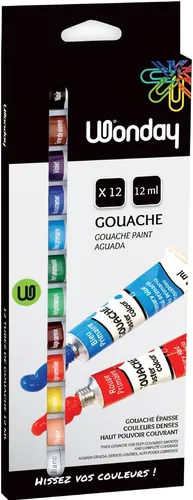 Wonday Gouachefarbe 12 ml farbig sortiert 5er Etui