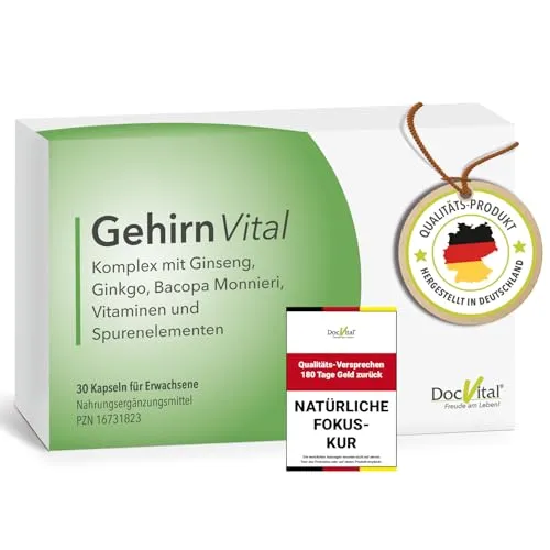 DocVital® Ginseng Ginkgo Brahmi Kapseln hochdosiert