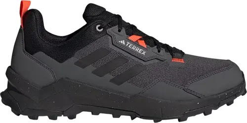 adidas Herren Terrex AX4 Wanderschuhe - Grey Six/Solar Red/Carbon, 40 2/3 EU - Wanderschuhe mit abriebfestem Mesh-Obermaterial und EVA-Zwischensohle für optimalen Komfort und Halt auf jedem Terrain.
