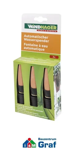 WINDHAGER Automatischer Wasserspender Pflanzen-Bewässerungshilfe,3 Stk #86000851