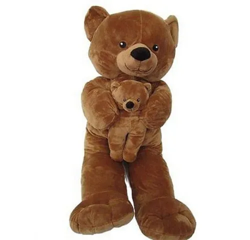 Sweety-Toys Kuscheltier Sweety Toys Teddybär 90cm Bär Mama mit Baby 28 cm verschiedene Farben