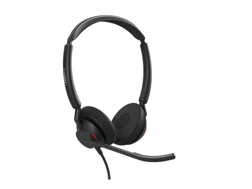 Jabra Engage 50 II Link - USB-A/USB-C Headset für Microsoft Teams - Headset für präzise Kommunikation mit drei Mikrofonen und Echtzeitanalysen für höchste Kundenzufriedenheit. Ergonomisches Design und effektiver Gehörschutz sorgen für komfortable Nutzung im Arbeitsalltag.