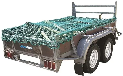 Pro Plus Anhängernetz mit Gummiseil 2,00x3,00cm - Anhänger-Zubehör für sicheres Transportieren. Das Dekra-geprüfte Netz sorgt für eine zuverlässige Befestigung loser Ladung und schützt Ihre Transportgegenstände.