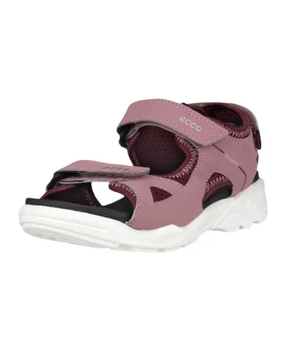 ECCO Sandale Biom Raft (Klettverschluss) rosa/weiß - Kindergröße 35 - Wanderschuhe mit BIOM NATURAL MOTION Technologie für optimalen Komfort und Griffigkeit. Ideal für Sommerabenteuer, schnell trocknend und atmungsaktiv.
