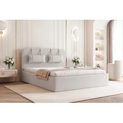 Polsterbett CAPRI mit elegantem Kopfteil und Stauraum - Modernes Polsterbett CAPRI in Dunkel Grau – Aztec 05. Mit großzügigem Stauraum und komfortablem Kopfteil ist es die ideale Wahl für stilvolle Schlafzimmer. Genießen Sie hochwertigen Schlafkomfort und praktische Funktionalität.