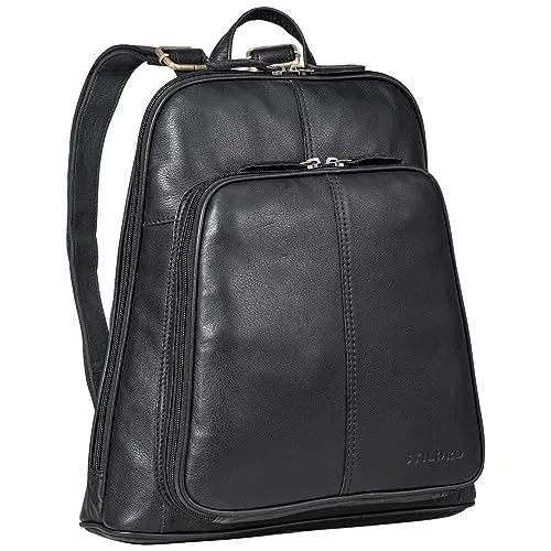 STILORD 'Daisy' Eleganter Rucksack für Damen aus Echtleder - Tagesrucksäcke mit praktischem Stauraum und durchdachter Organisation. Ideal für Stadtausflüge und Shopping-Tage, vereint Eleganz und Funktionalität in einem stilvollen Design.