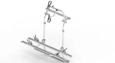 EuroCarry Fahrradträger für Mercedes Sprinter ab Bj. 2018, Hecktür, 2 Fahrräder, eloxiert