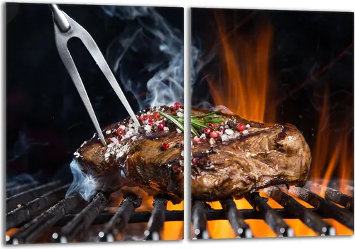 Glasschutzplatte für den Herd 2x40x52 Grill