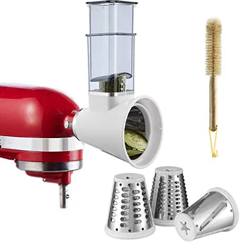 Zerkleinerer-Aufsatz für KitchenAid/PHISINIC Küchenmaschine, Gemüsezerkleinerer, Käsereibe, Salatschneider, Zubehör