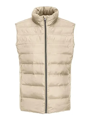 JJXX Women's JXNORA Lightweight Vest, Seedpearl, M - Funktionsjacke mit wasserabweisendem, synthetischen Daunenmaterial für optimalen Tragekomfort und Schutz bei wechselhaftem Wetter.