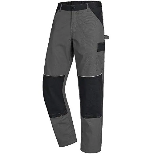 Nitras Motion Tex Light Männer-Cargohose - Bundhose für die Arbeit - Grau - 58