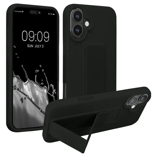 Hülle für Apple iPhone 16 Plus Hülle Silikon Case Handy Cover Fingerhalter