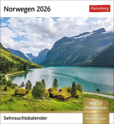 Robert Haasmann | Norwegen Sehnsuchtskalender 2026 - Wochenkalender mit 53...