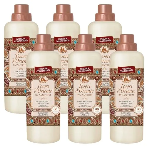 Tesori d'Oriente Ayurveda Weichspüler 760 ml (Byzantium, x6) - Erleben Sie den Tesori d'Oriente Ayurveda Weichspüler mit harmonischen Düften, der Ihrer Kleidung außergewöhnliche Weichheit verleiht. Ideal für ein angenehmes Tragegefühl und anhaltende Frische.