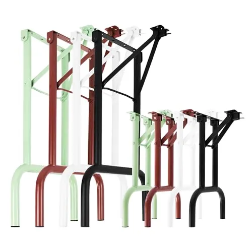 Natural Goods Berlin Klappbare Bankbeine Metall Schwarz für Bierzeltgarnitur - Möbelsets für individuelle Gartenbänke - Klappbar, stabil und mit pflegeleichter Pulverbeschichtung für den Außenbereich.