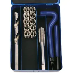 BGS Gewinde-Reparatursatz M12 x 1,75 - 14-tlg. - Praktischer Gewindeinstandsetzungs-Set für M12 x 1,75, ideal für schnelle Reparaturen und langlebige Ergebnisse.