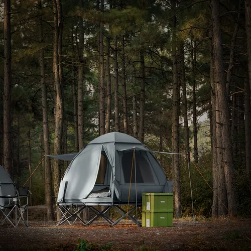 SoBuy Feldbett OGS32 Campingzelt 4in1