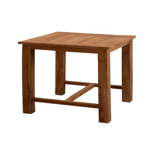 Inko Teakholz-Bartisch Abacus 120x80 cm – Recyceltes Teak - Eleganter Stehtisch aus recyceltem Teakholz, ideal für gesellige Runden. Maße: 120x80 cm, Höhe: 108 cm. Hochwertige Verarbeitung für stilvolle Akzente in Küche und Esszimmer.