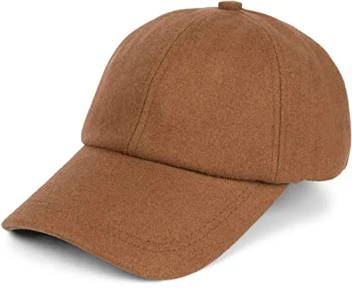 styleBREAKER Unisex Baseball Cap - Einfarbig in Flanell Optik - Elegantes 6-Panel Baseball Cap aus hochwertiger Wolle für hohen Tragekomfort, verstellbar mit Metallschnalle. Perfekt für jeden Look, erhältlich in verschiedenen Farben.