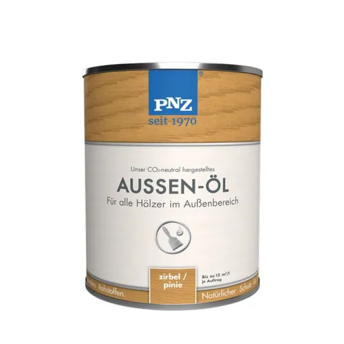 PNZ Außen-Öl (natur) 0,75 l - 07311 - Holzöle - Hochwertiges Außen-Öl für den optimalen Schutz von Holz im Außenbereich, wasserabweisend und langlebig.