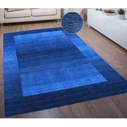 THEKO Wollteppich Gabbeh Super in blau von THEKO