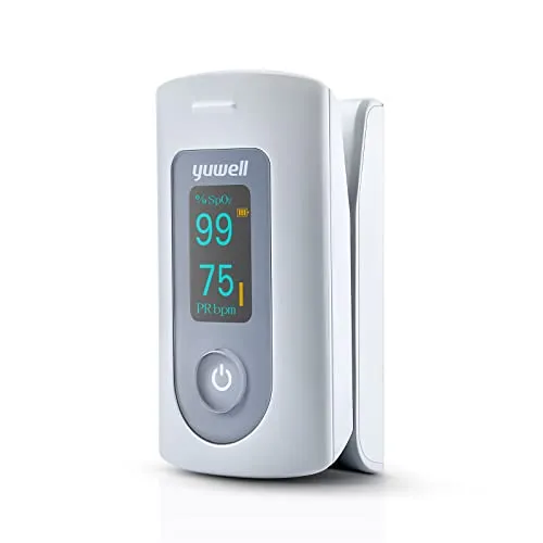 Produktbild yuwell Pulsoximeter, Sauerstoffsättigung Messgerät Fingerspitzemit Messung der Herzfrequenz, Oximeter mit OLED-Display, Inklusive Batterien