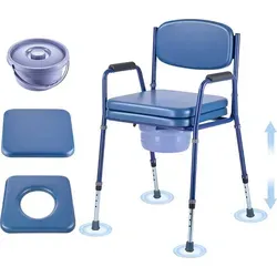 VEVOR Nachttoilettenstuhl 3 in 1